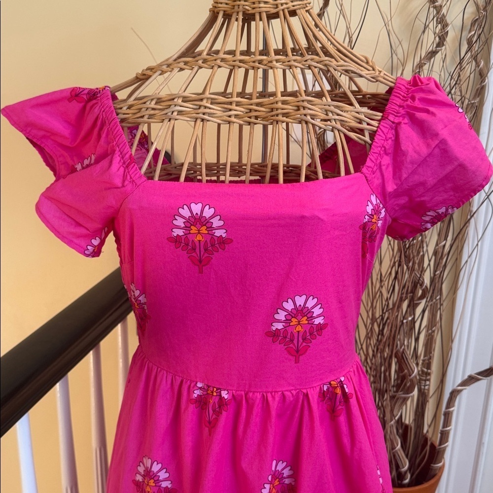 Sugarlips pink maxi dress with flowers - Picture 2 of 12